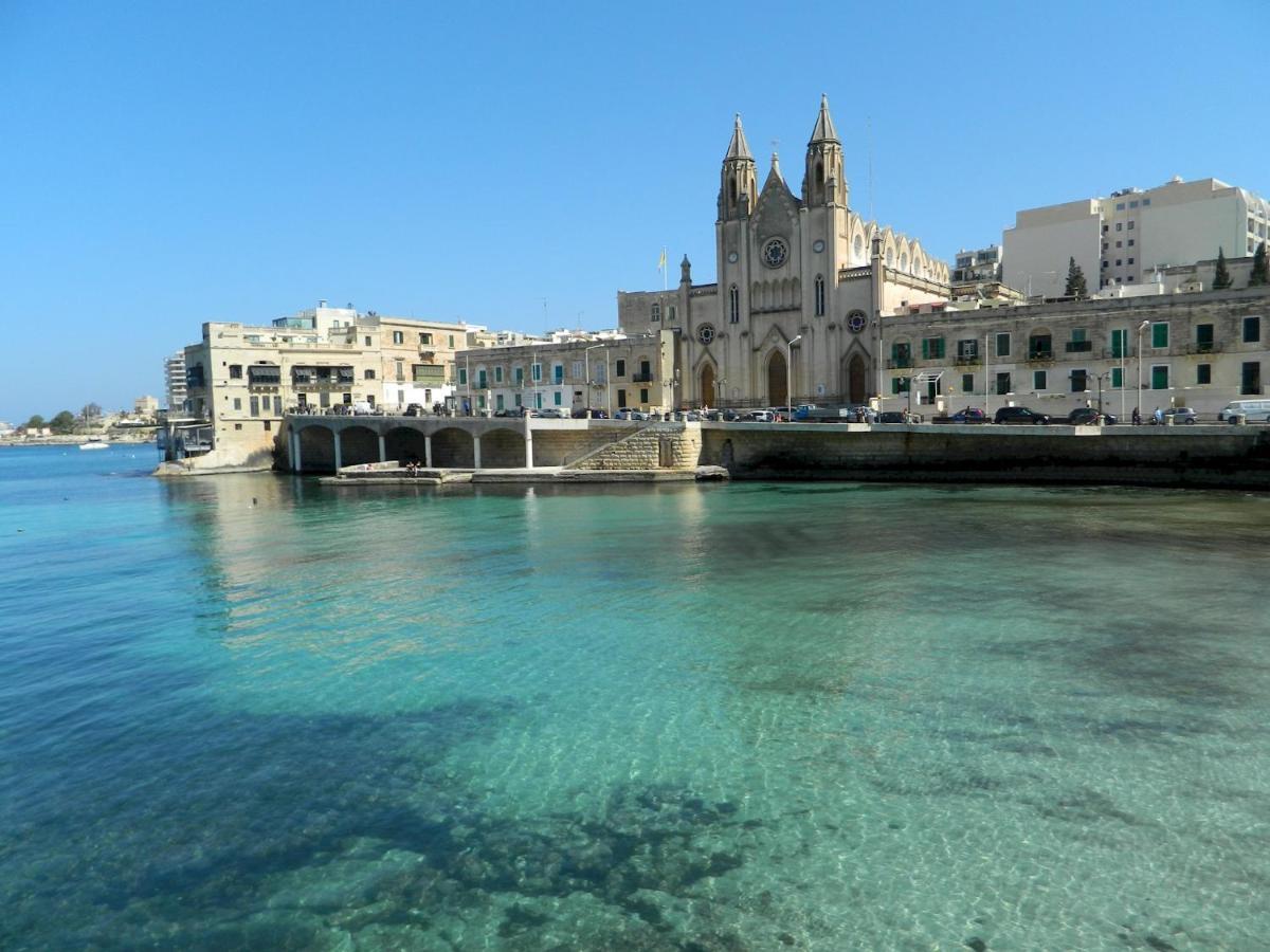 Luxury Apt W/ Side Seaviews And Pool, Top Location Sliema Esterno foto