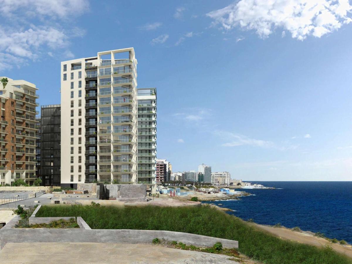 Luxury Apt W/ Side Seaviews And Pool, Top Location Sliema Esterno foto